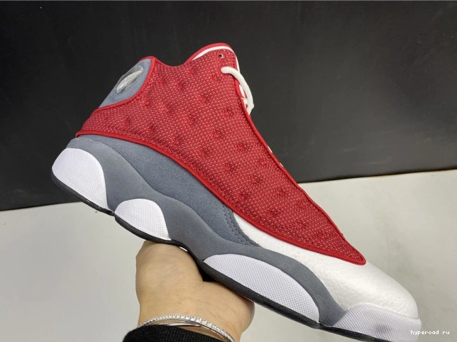 13 Gym 414571-600 Flint Jordan Grey Retro Air Red 0530